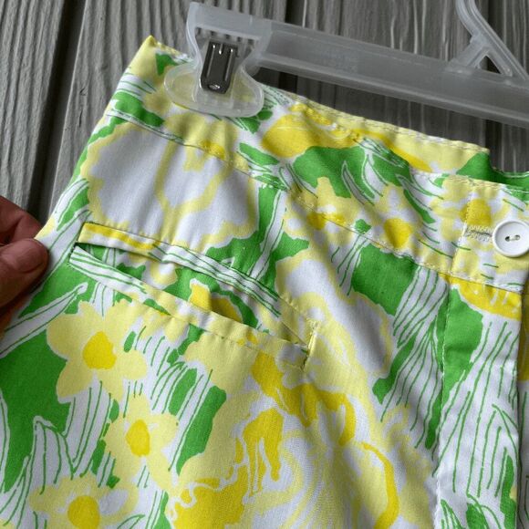 Vintage 60s/70s Lilly Pulitzer Floral Wide-Leg Pants, High-Waist - Picture 10 of 12